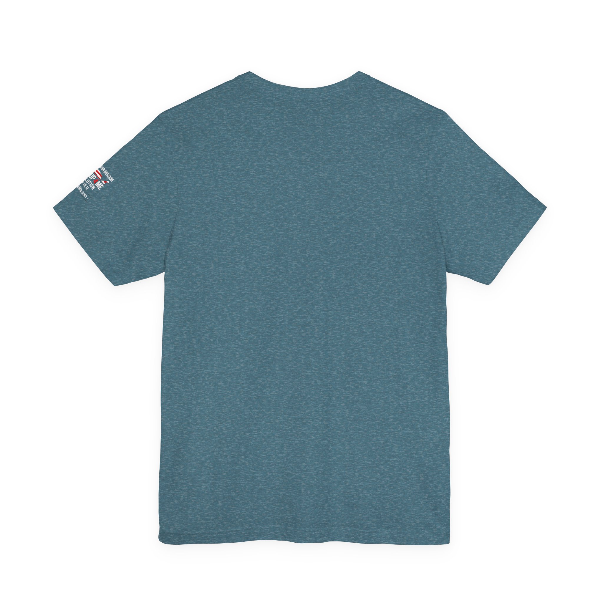 Short Sleeve Crew Tee Rise Up Shield T-Shirt — Patriotic Military Tribute Tee - Image 38