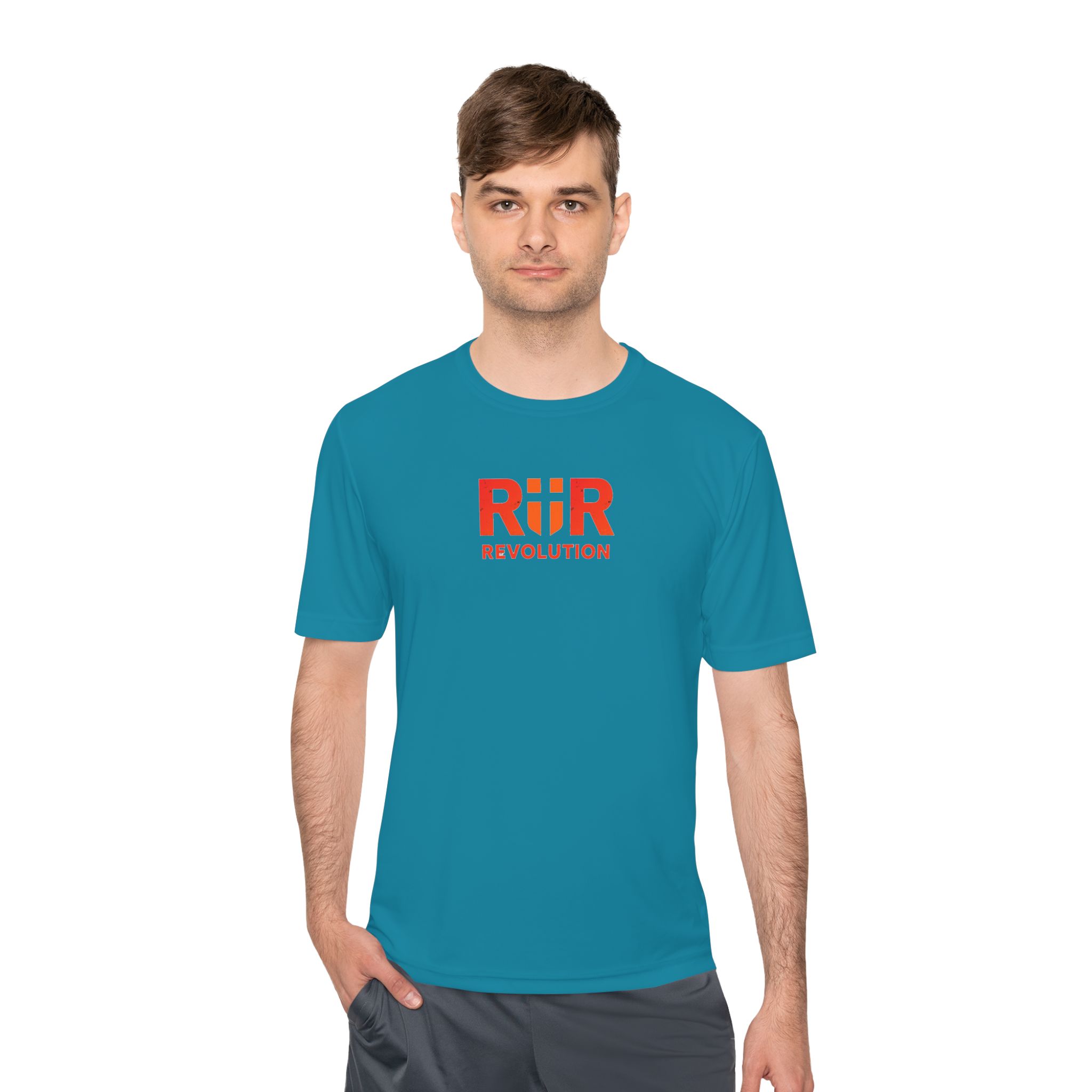 Workout Athletic Apparel Revolution R|R Performance Tee — Moisture-Wicking Athletic Shirt - Image 31