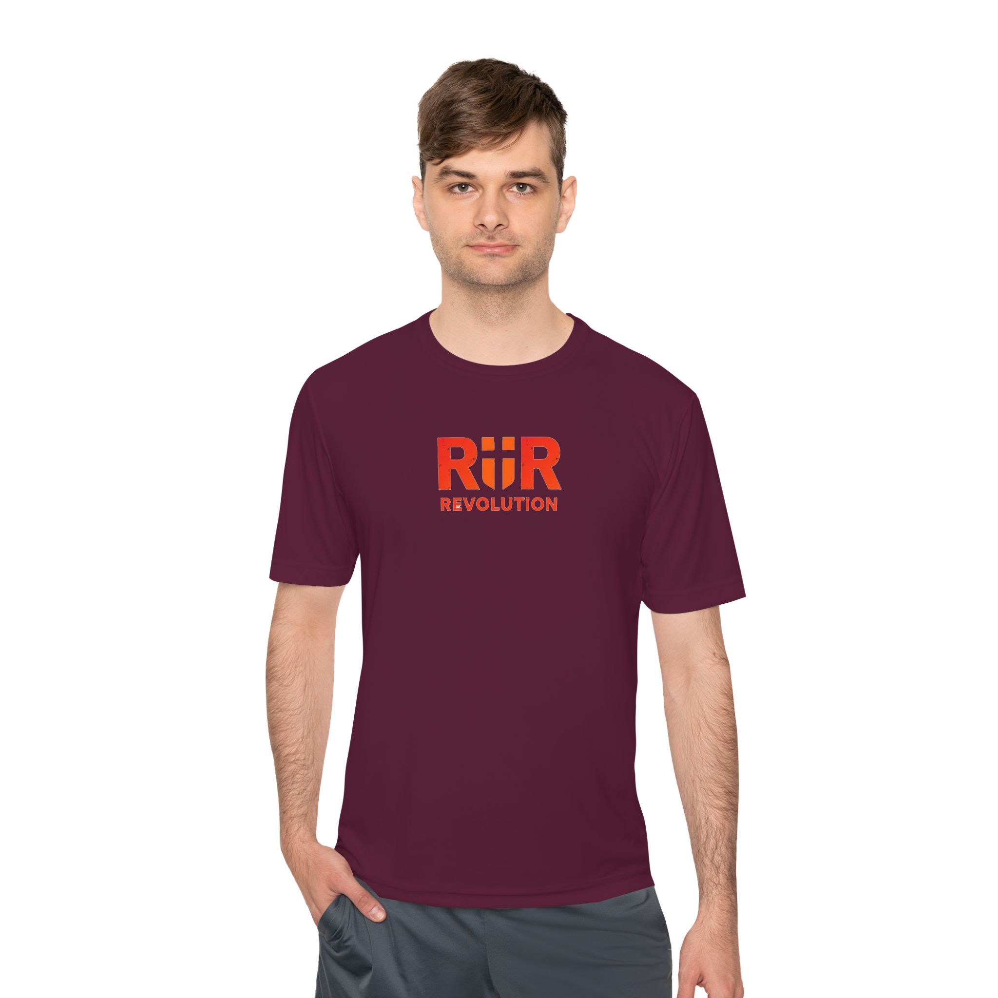 Workout Athletic Apparel Revolution R|R Performance Tee — Moisture-Wicking Athletic Shirt - Image 43