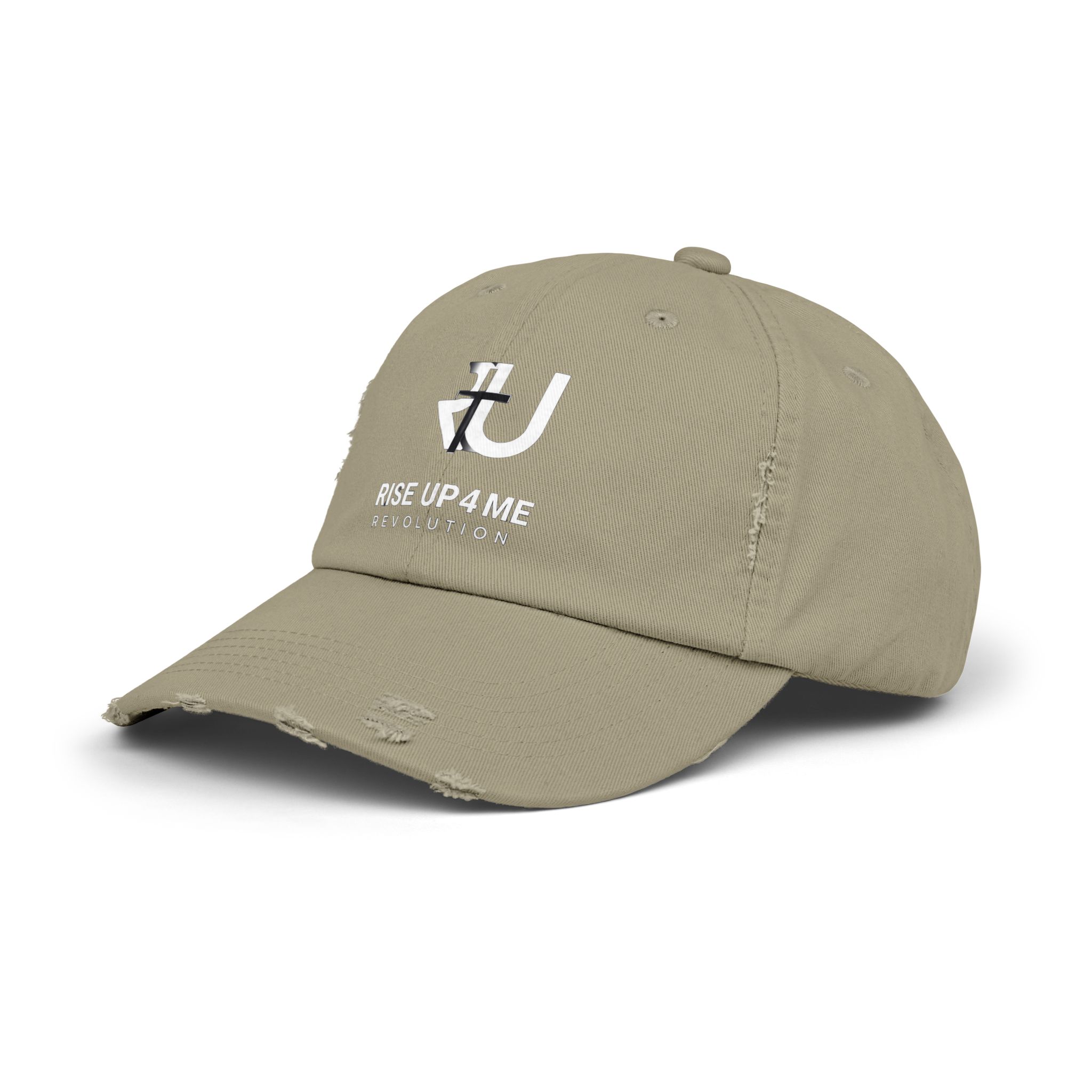 Distressed Cap Fading R U Cross Logo Unisex Distressed Cap - Rise Up 4 Me Revolution, Vintage Cap, Casual Headwear, Gifts for Him/Her, Street Style, Adjustable Hat - Image 10