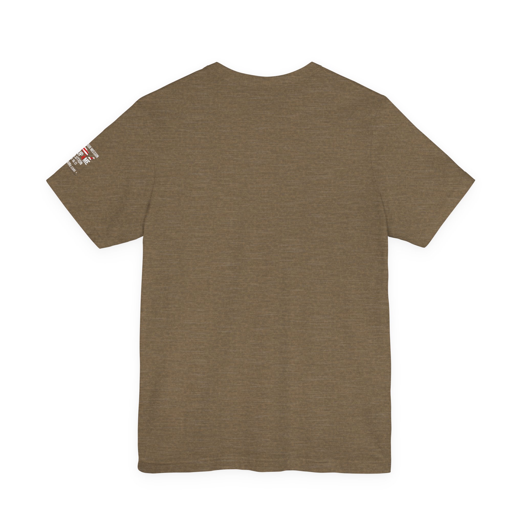 Short Sleeve Crew Tee Rise Up Shield T-Shirt — Patriotic Military Tribute Tee - Image 10