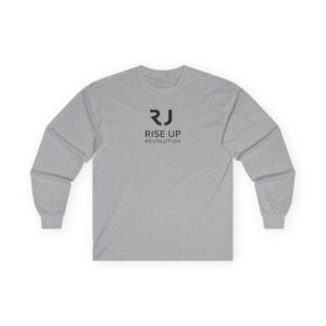 Classic Long Sleeve Tee Rise Up Rise Up Long Sleeve Tee — Minimal Logo Cotton Crewneck