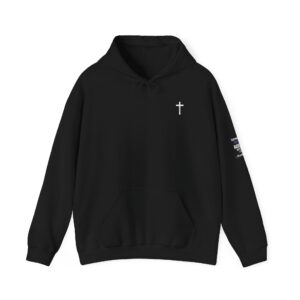 Hoodie Comfy Sweatshirt Kangaroo Faith-Inspired Unisex Hoodie with Cross Design
