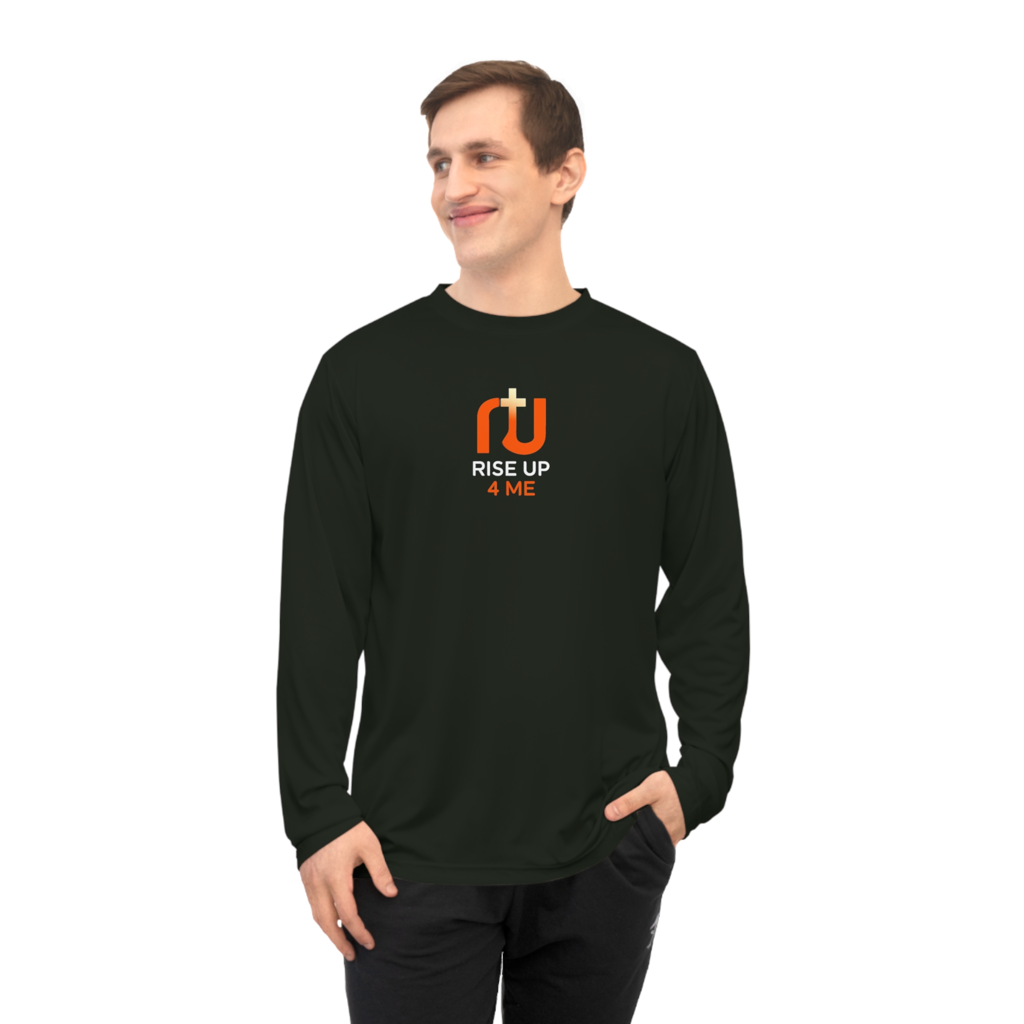 Workout Athletic Apparel Motivational Activewear Shirt, Unisex Performance Long Sleeve Shirt, Workout Top, Fitness Gift, Athleisure Apparel - Image 4