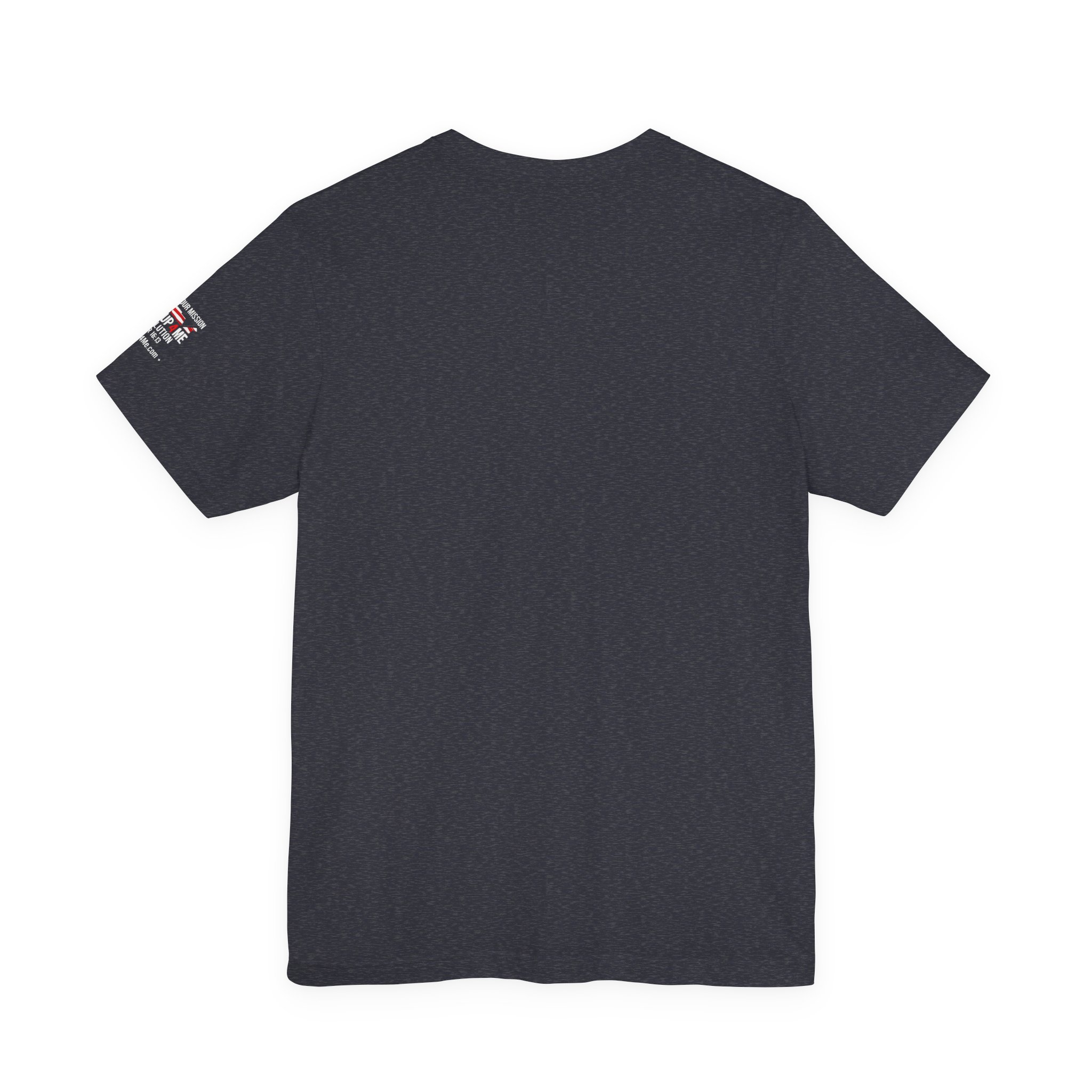 Short Sleeve Crew Tee Rise Up Shield T-Shirt — Patriotic Military Tribute Tee - Image 42