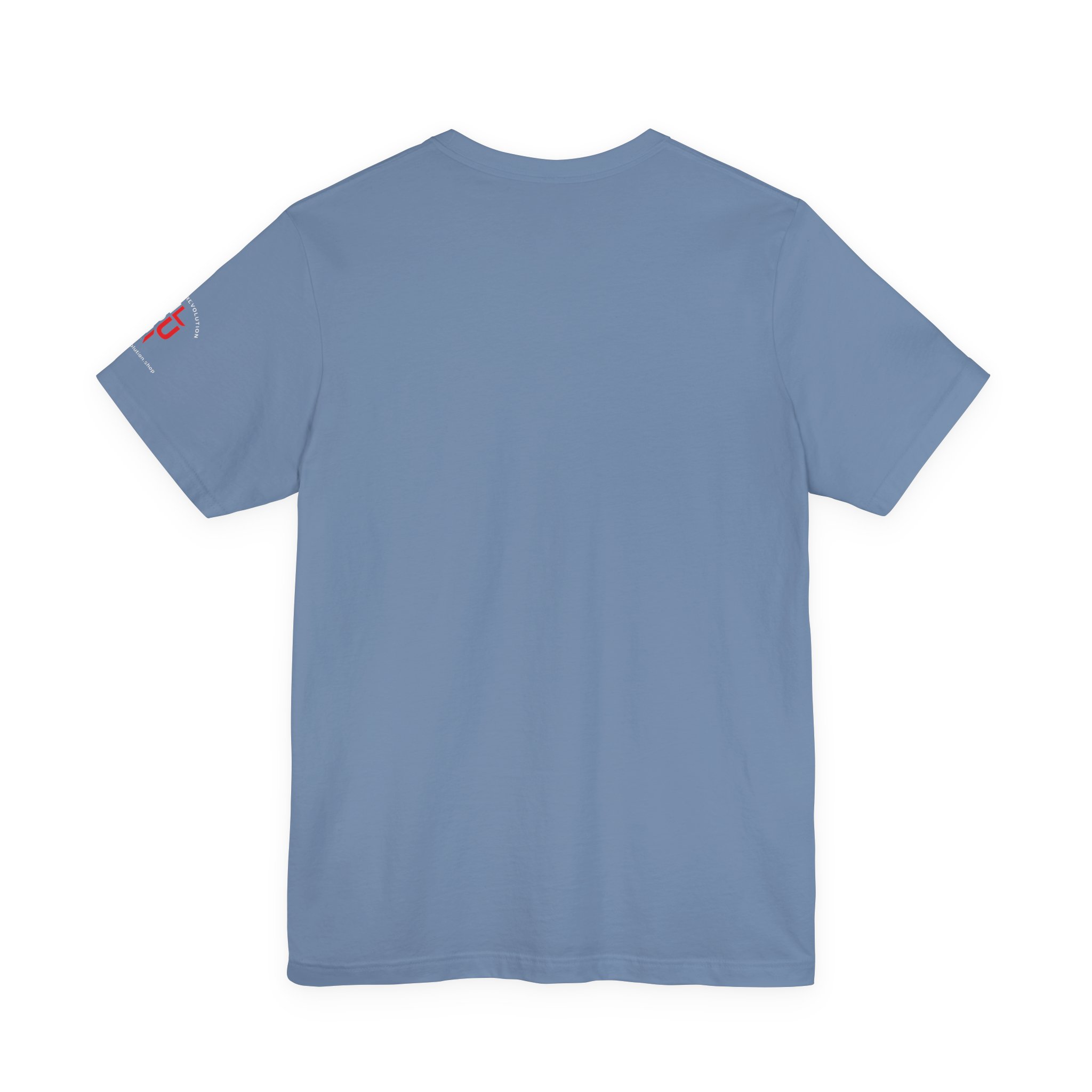 Short Sleeve Crew Tee Rise Up Logo Tee — American Flag Sleeve Casual Short-Sleeve Shirt - Image 38
