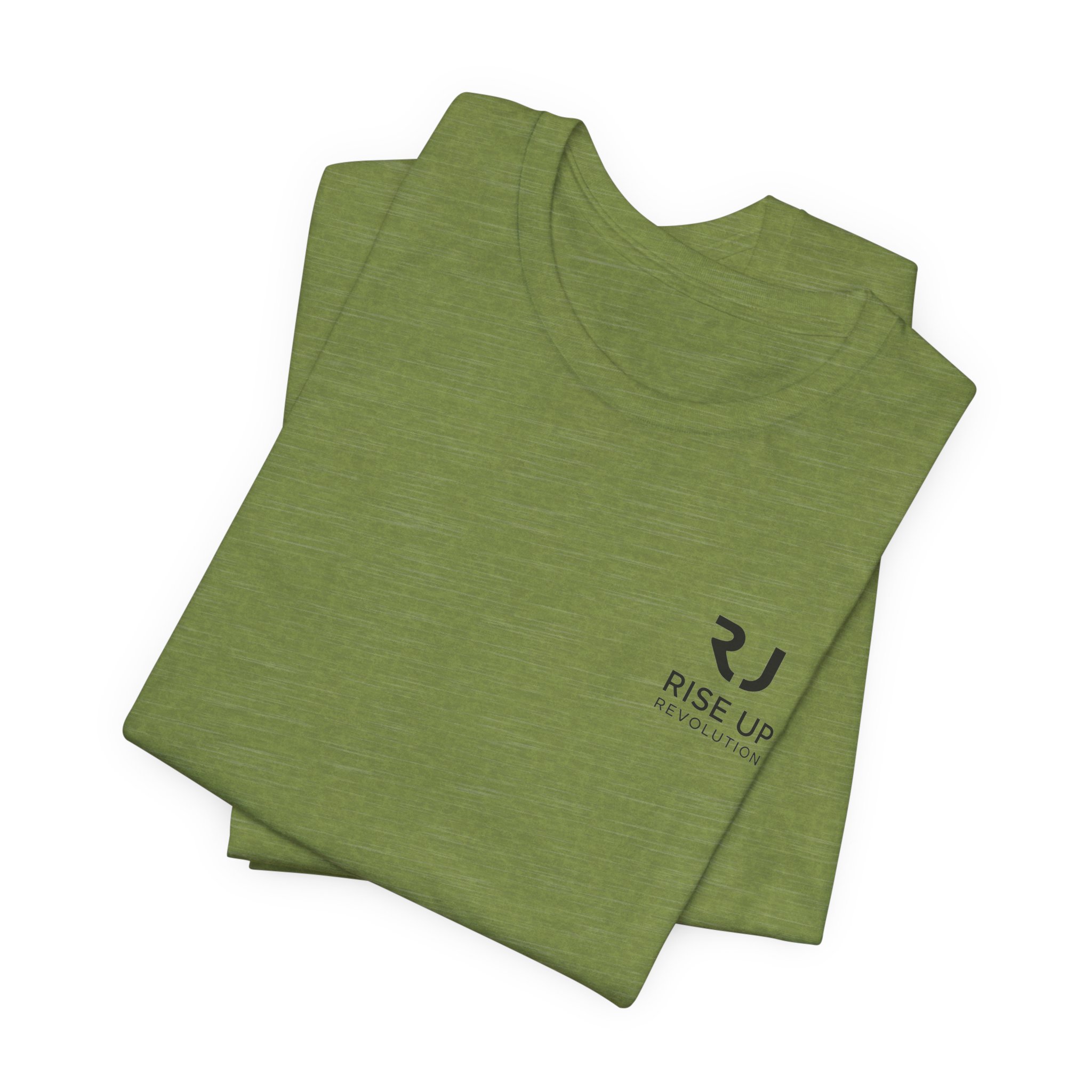 Short Sleeve Crew Tee Rise Up Logo Tee — American Flag Sleeve Casual Short-Sleeve Shirt - Image 27