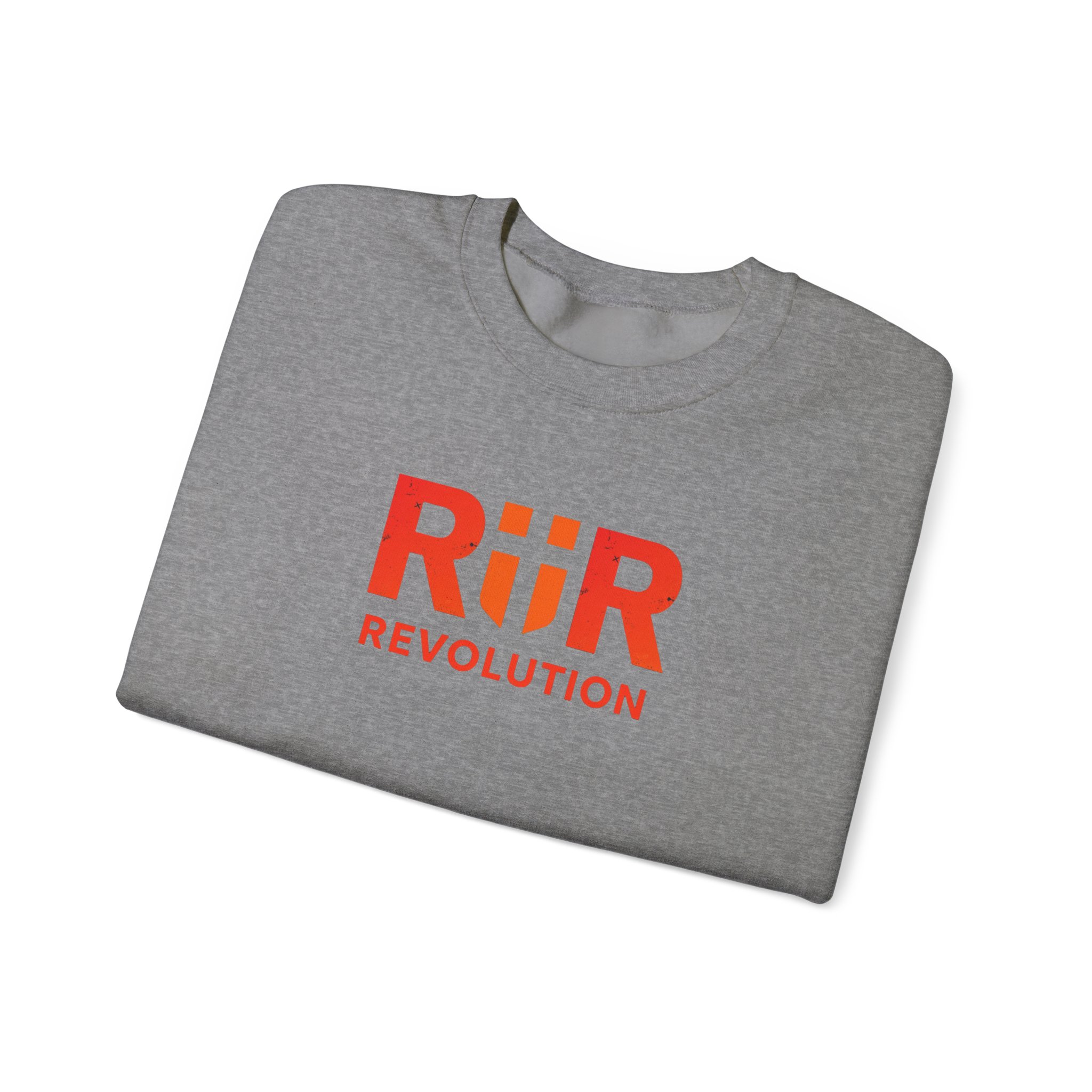 Crew Neck Unisex Comfy Sweatshirt Revolution Logo Crewneck Sweatshirt — R|R Red Logo Pullover - Image 27