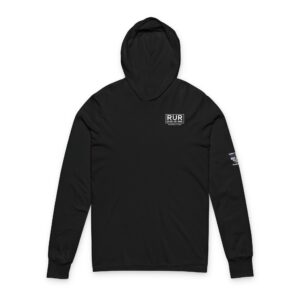 Thin Hooded Light Weight Long Sleeve T-Shirt Unisex Hooded Long Sleeve Tee with Motivational Text, Casual Hoodie, Everyday Wear, Gift for Friends, Perfect for Celebrations