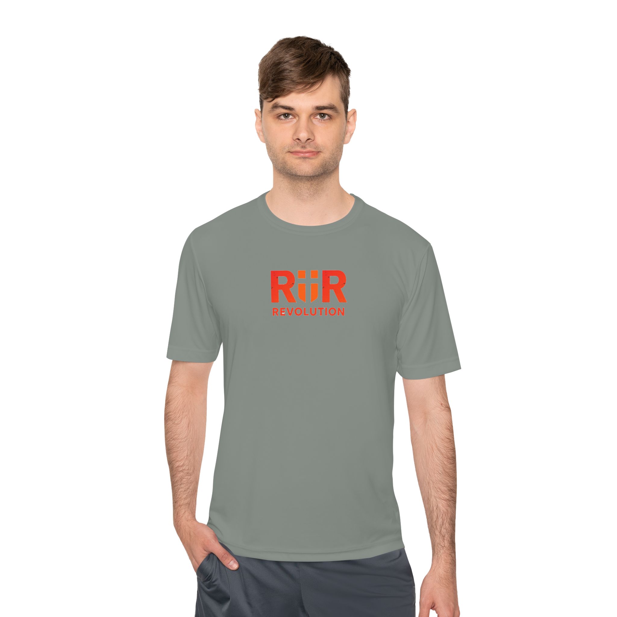 Workout Athletic Apparel Revolution R|R Performance Tee — Moisture-Wicking Athletic Shirt - Image 23