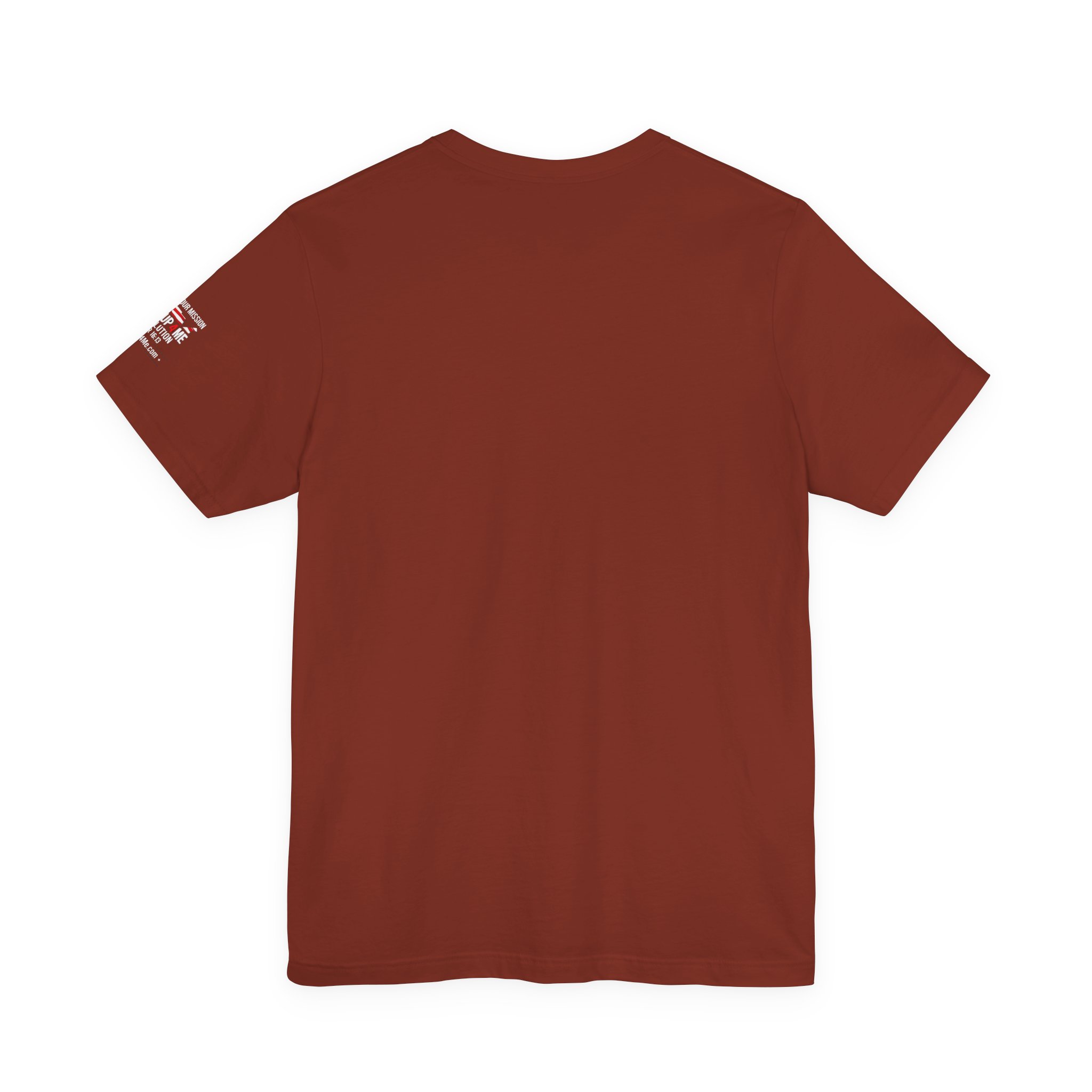 Short Sleeve Crew Tee Rise Up Shield T-Shirt — Patriotic Military Tribute Tee - Image 6