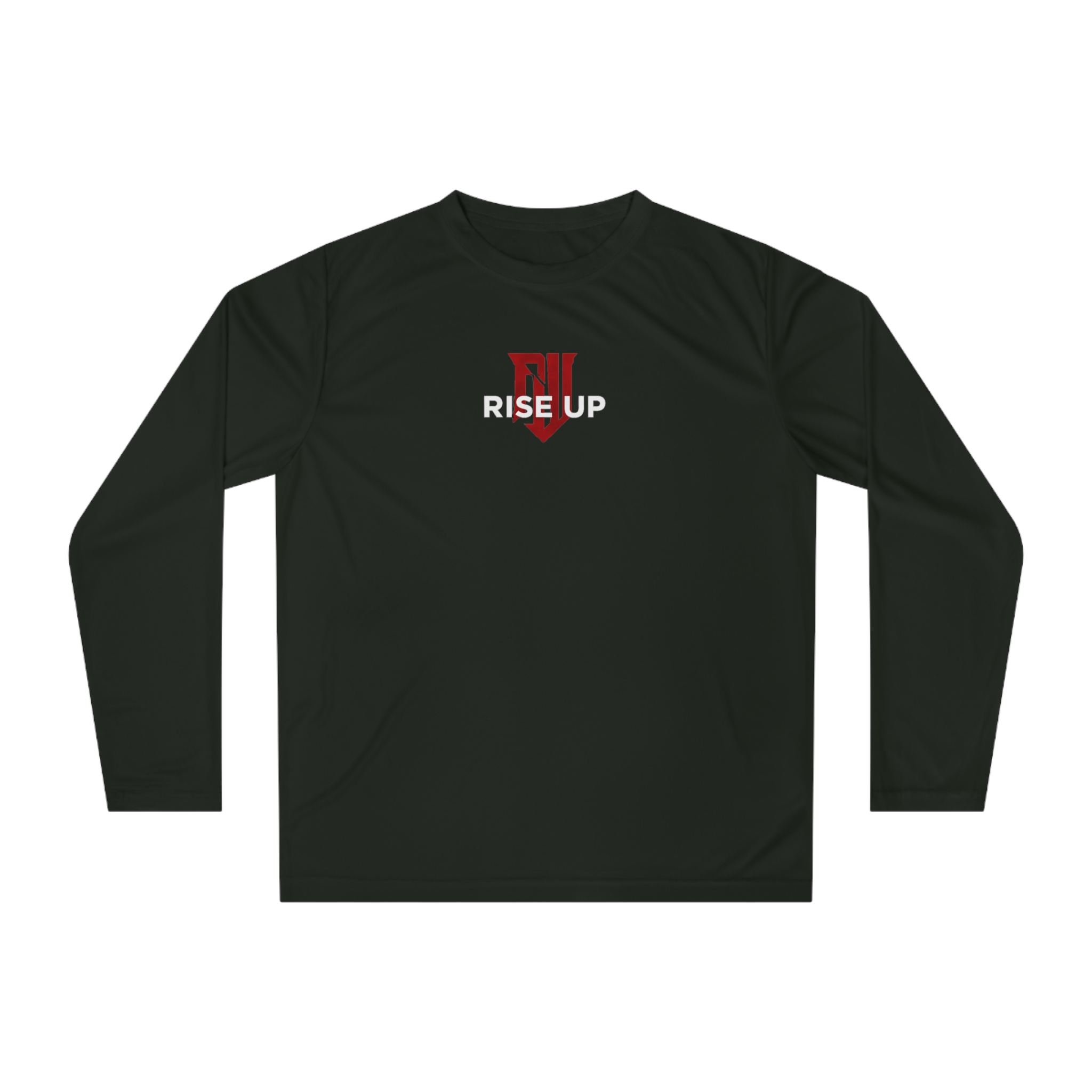 Workout Athletic Apparel Unisex Rise Up Performance Long Sleeve Shirt, Workout Top, Fitness Apparel, Motivational Shirt, Activewear, Sportswear