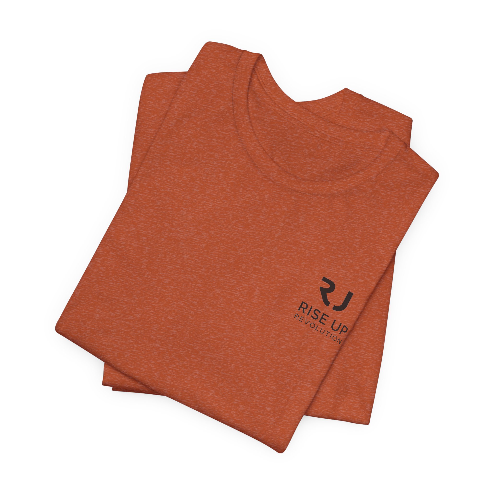 Short Sleeve Crew Tee Rise Up Logo Tee — American Flag Sleeve Casual Short-Sleeve Shirt - Image 19