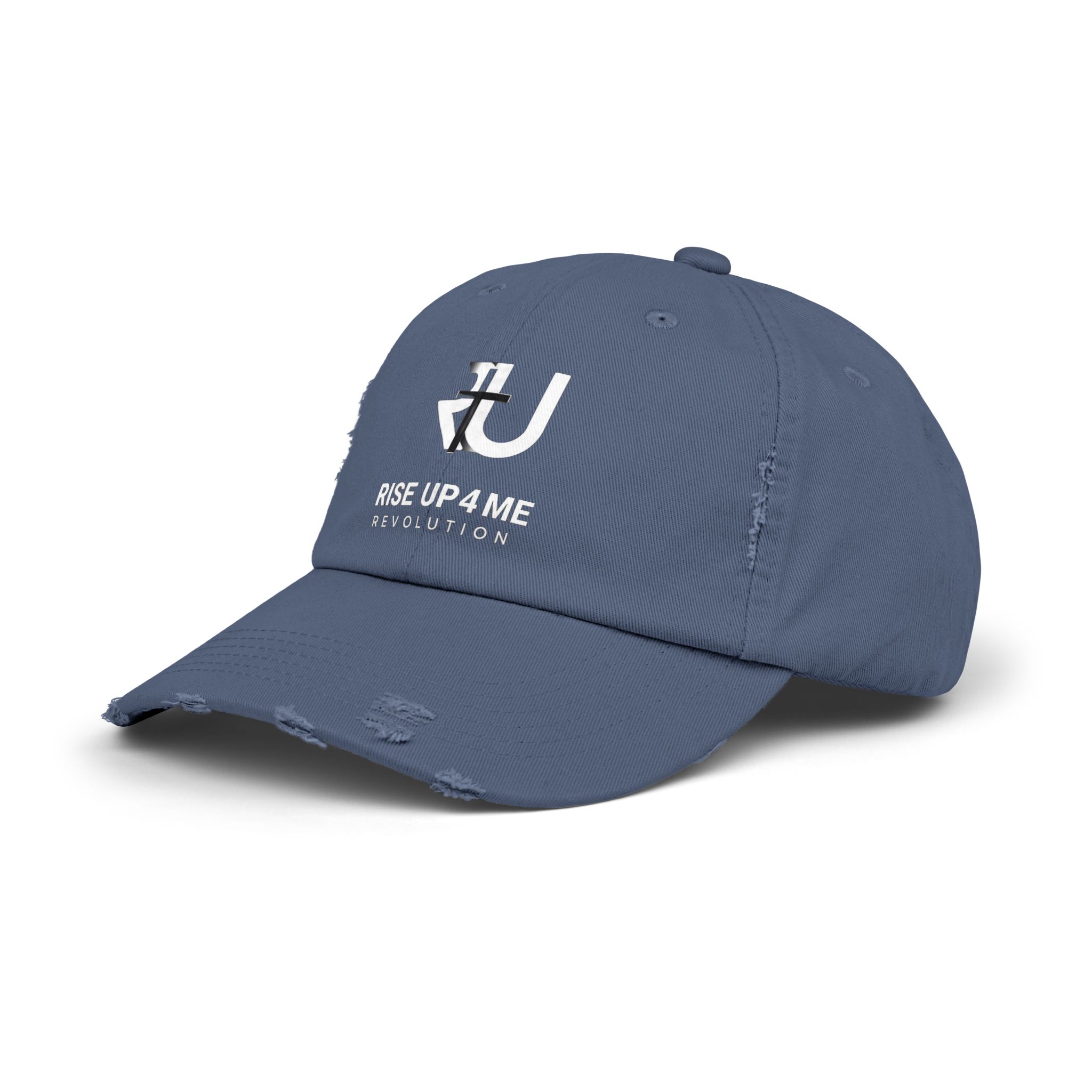 Distressed Cap Fading R U Cross Logo Unisex Distressed Cap - Rise Up 4 Me Revolution, Vintage Cap, Casual Headwear, Gifts for Him/Her, Street Style, Adjustable Hat - Image 14