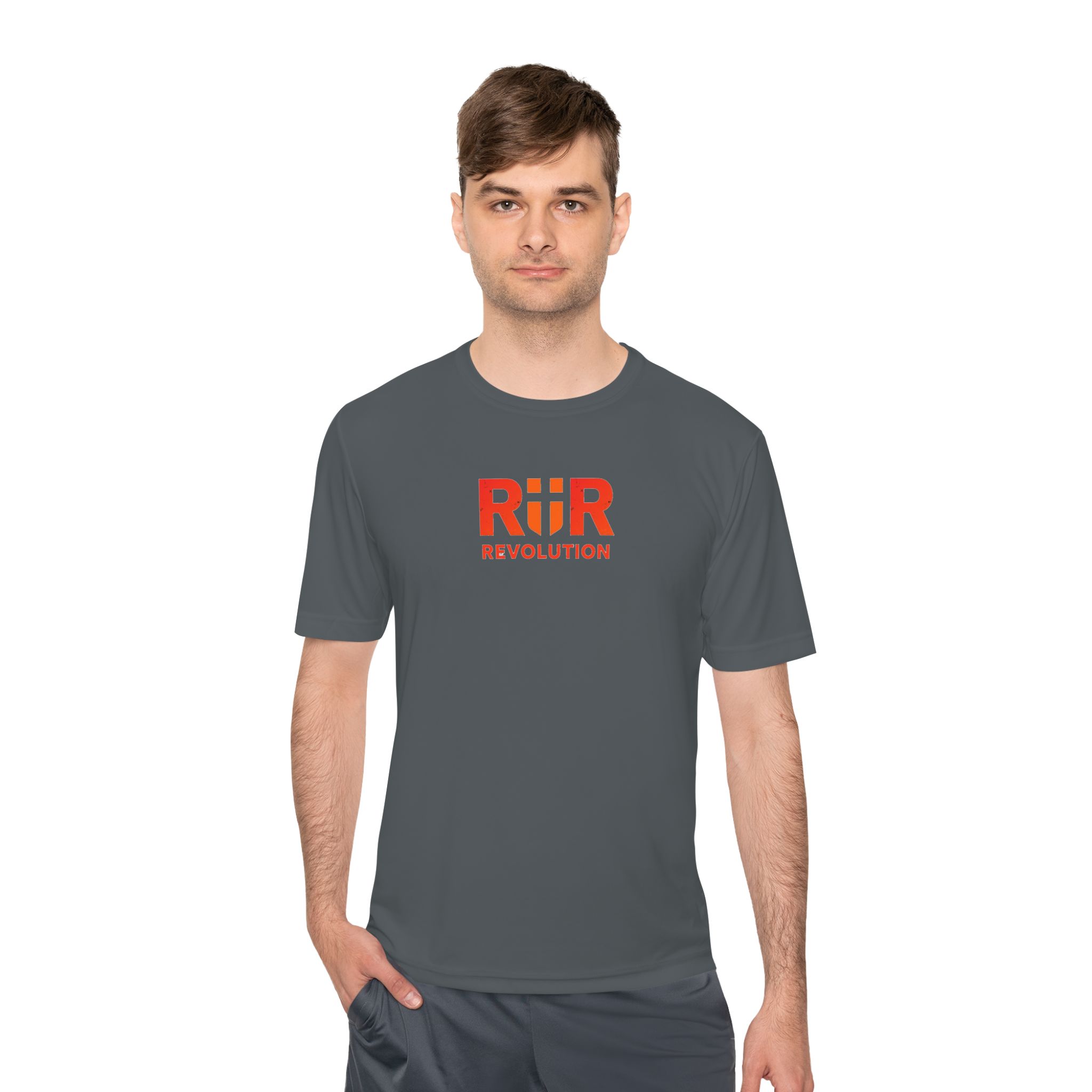 Workout Athletic Apparel Revolution R|R Performance Tee — Moisture-Wicking Athletic Shirt - Image 3