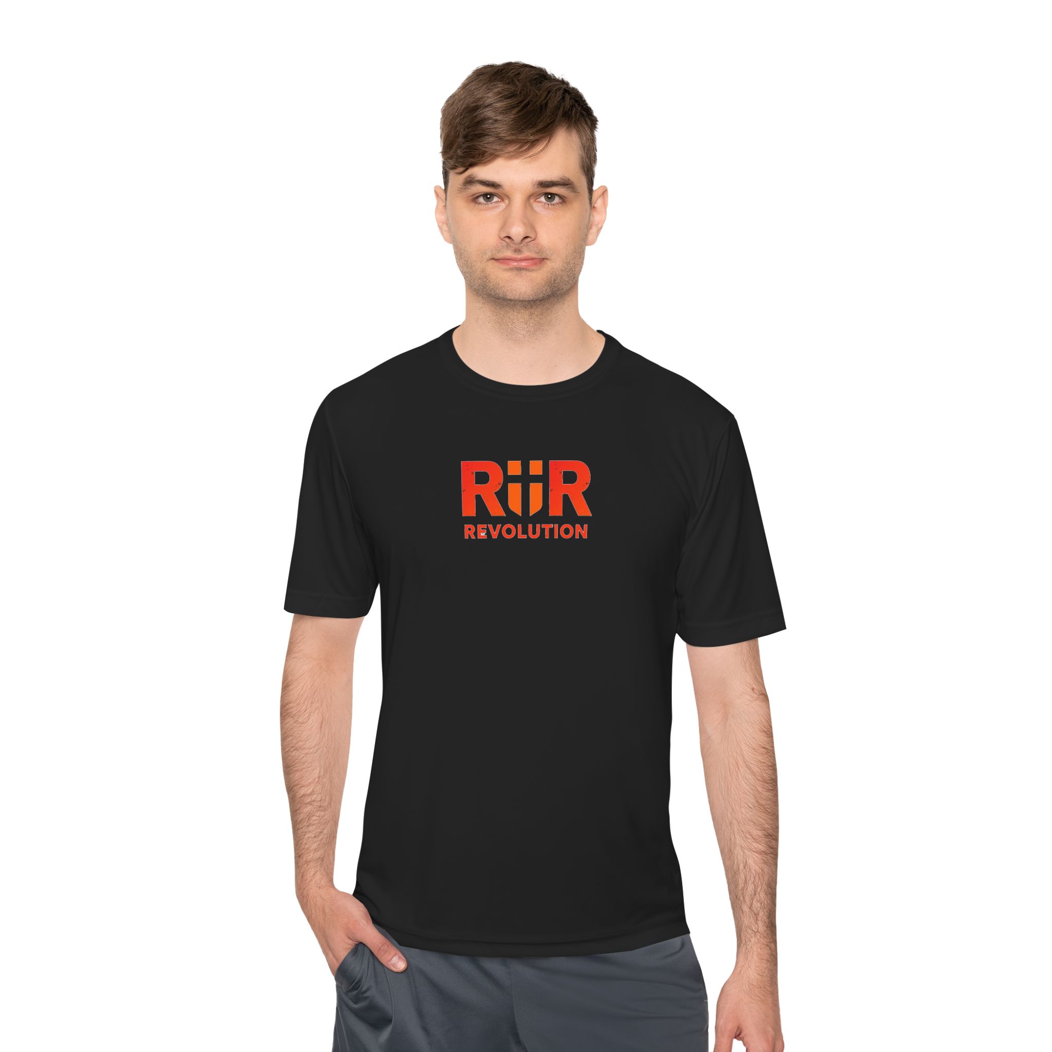 Workout Athletic Apparel Revolution R|R Performance Tee — Moisture-Wicking Athletic Shirt - Image 7