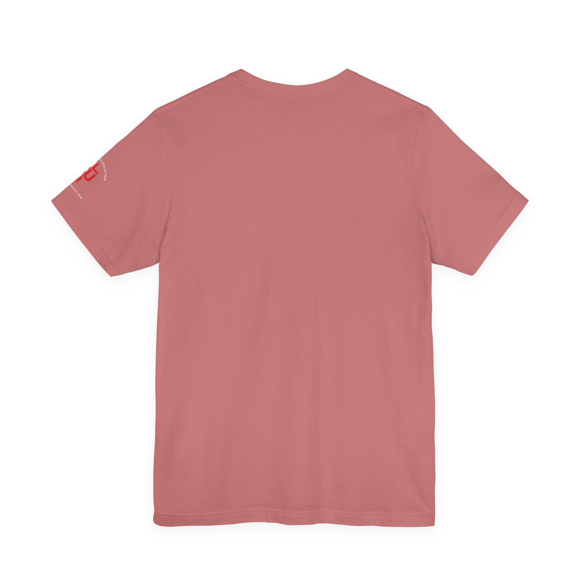 Short Sleeve Crew Tee Rise Up Logo Tee — American Flag Sleeve Casual Short-Sleeve Shirt - Image 2