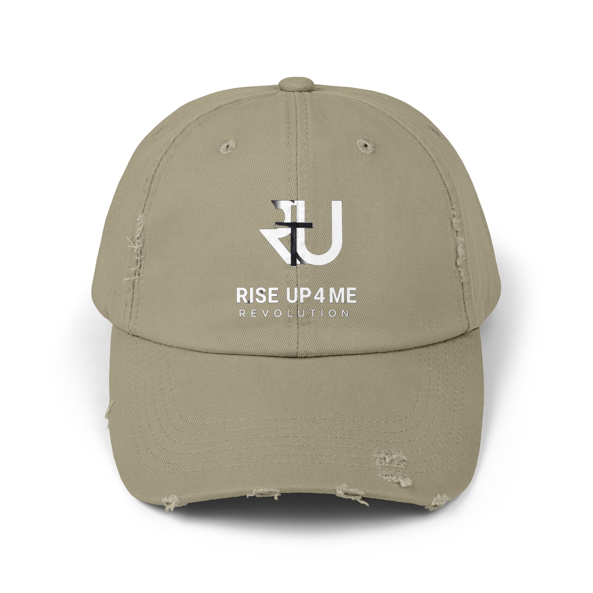 Distressed Cap Fading R U Cross Logo Unisex Distressed Cap - Rise Up 4 Me Revolution, Vintage Cap, Casual Headwear, Gifts for Him/Her, Street Style, Adjustable Hat - Image 9