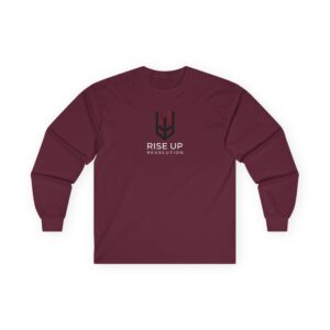 Classic Long Sleeve Tee Rise Up Long Sleeve Tee — Minimalist American Shield Logo