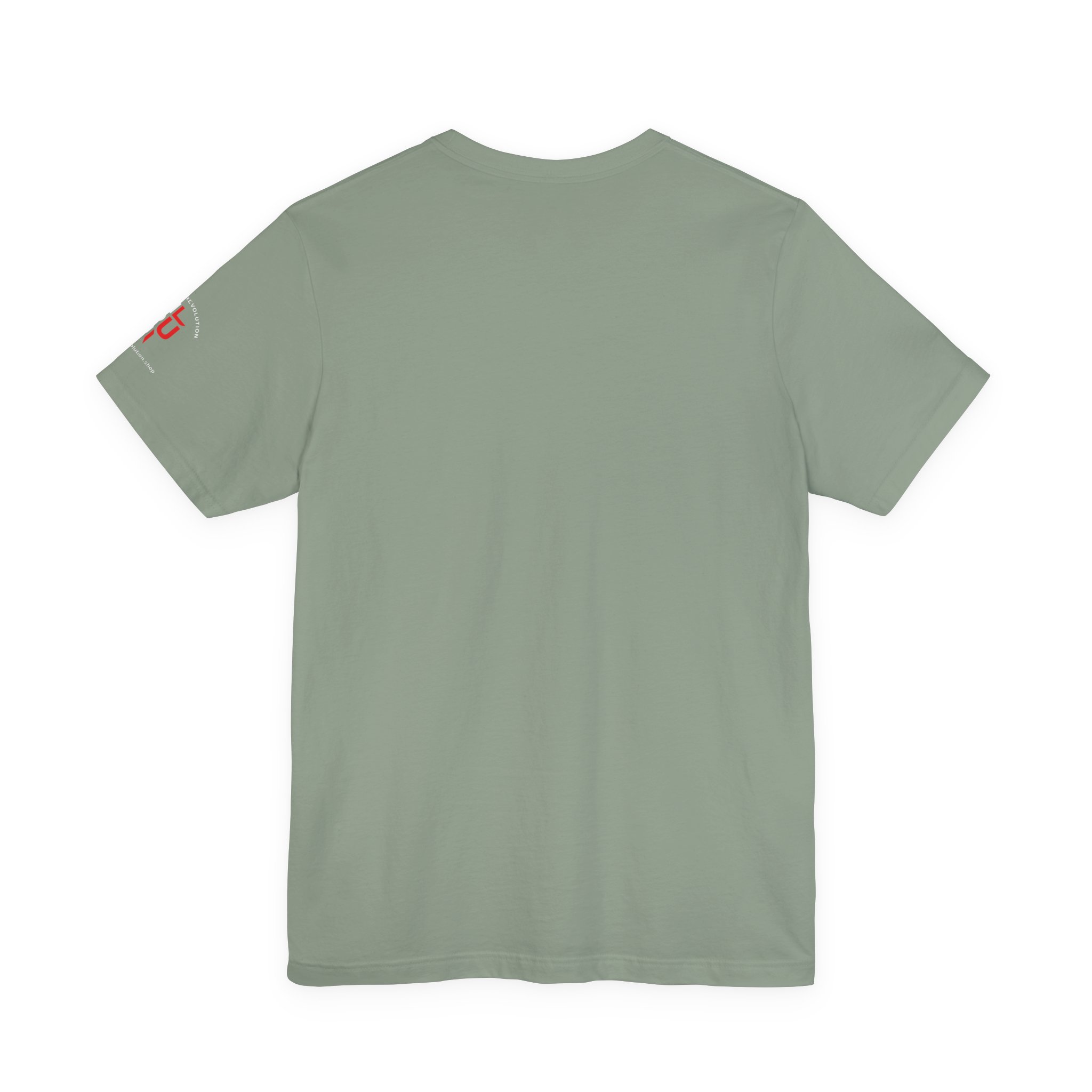 Short Sleeve Crew Tee Rise Up Logo Tee — American Flag Sleeve Casual Short-Sleeve Shirt - Image 30