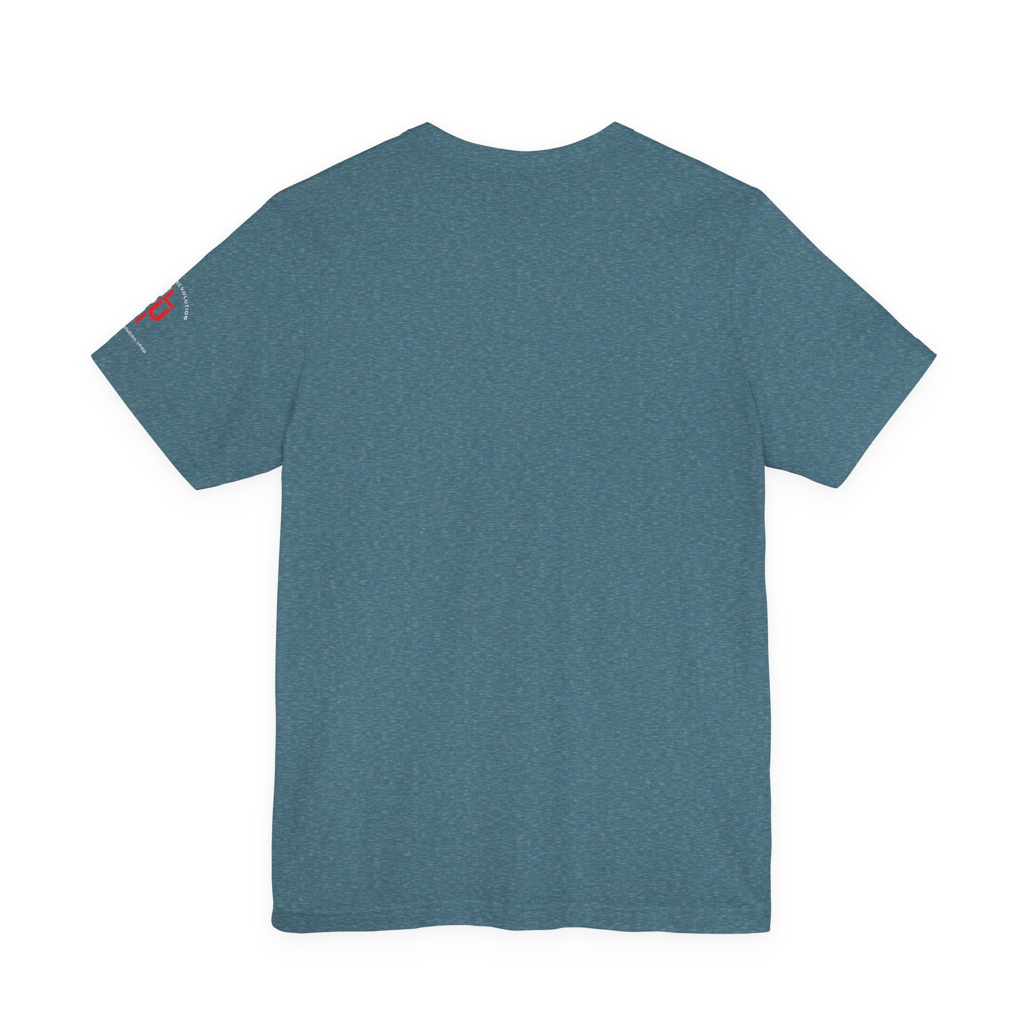 Short Sleeve Crew Tee Rise Up Logo Tee — American Flag Sleeve Casual Short-Sleeve Shirt - Image 42
