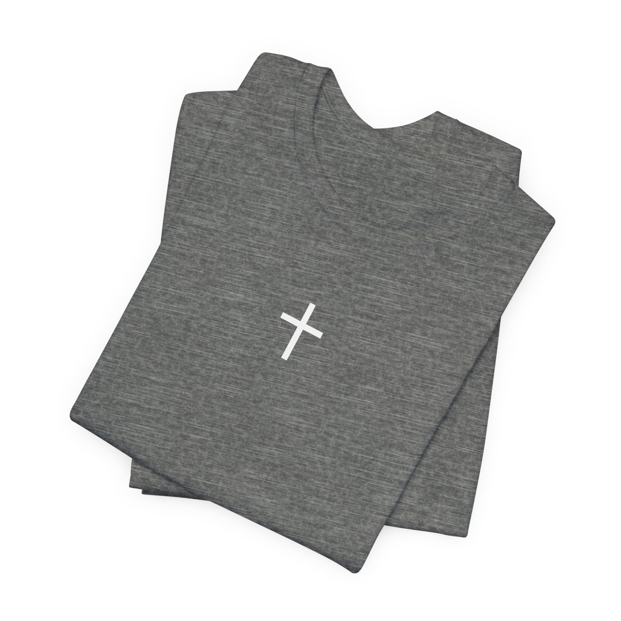 Short Sleeve Crew Tee Faith-Inspired Unisex Tee, Casual Christian Shirt, Summer Chill Top, Gift for Believers, Everyday Comfort Wear - Image 3