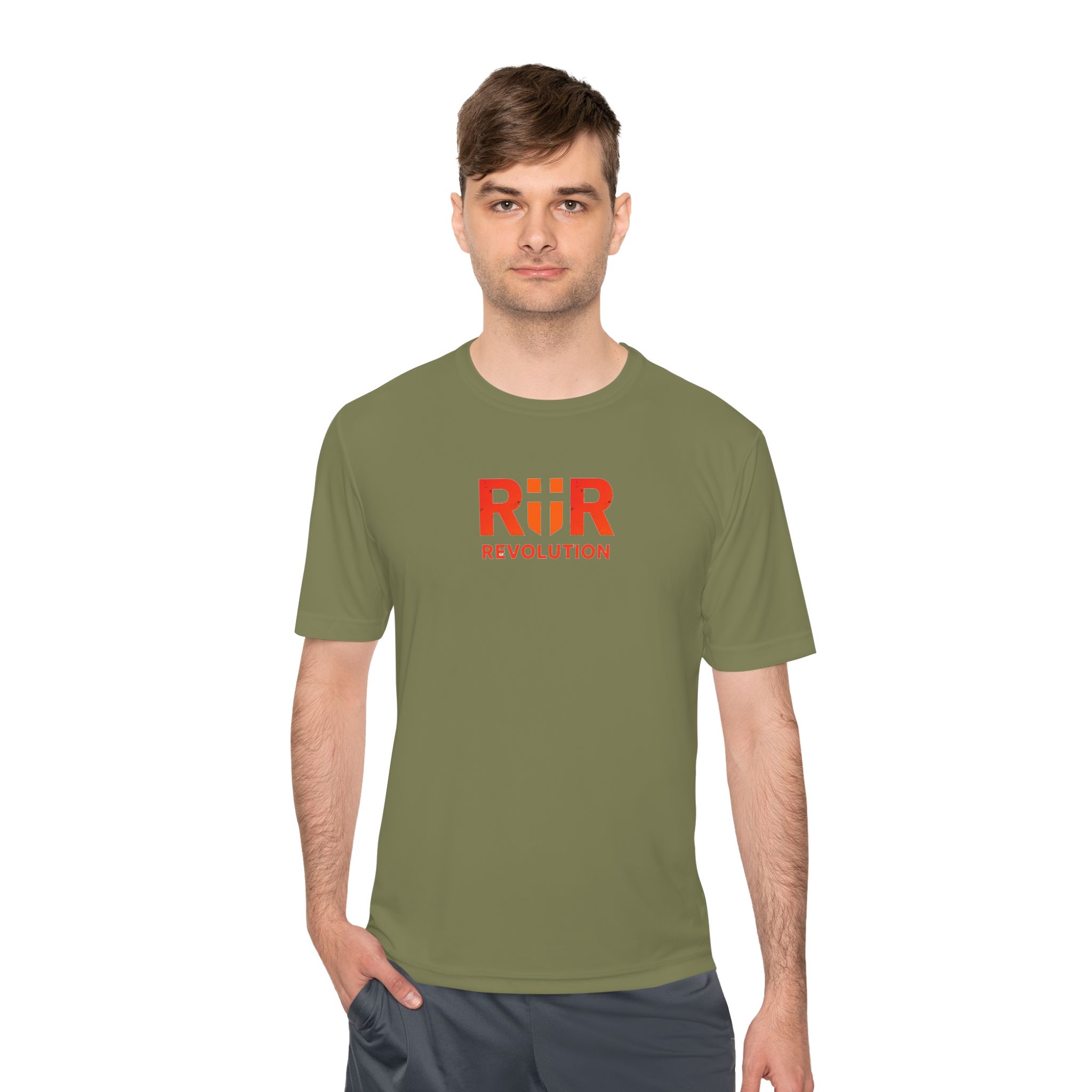 Workout Athletic Apparel Revolution R|R Performance Tee — Moisture-Wicking Athletic Shirt - Image 19