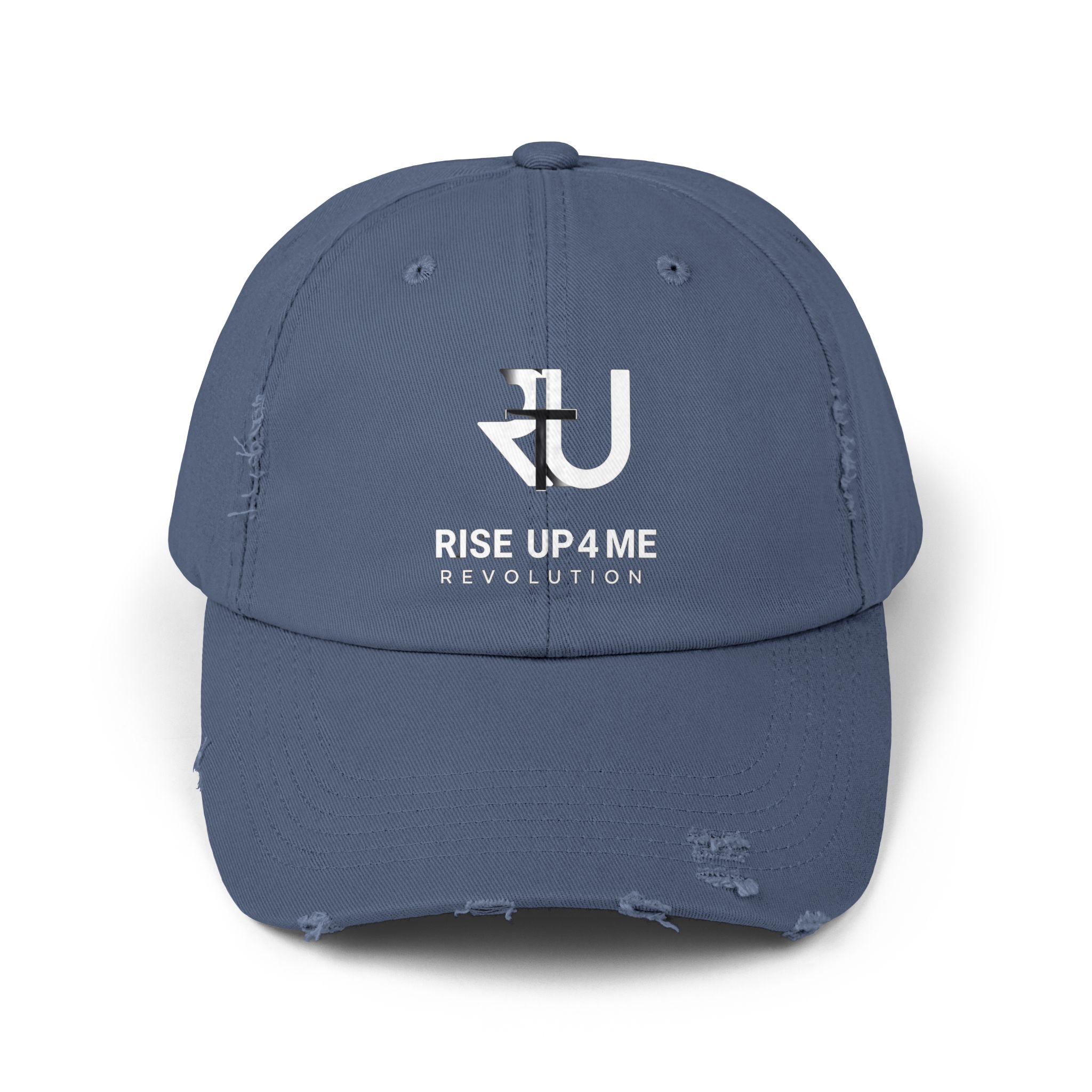 Distressed Cap Fading R U Cross Logo Unisex Distressed Cap - Rise Up 4 Me Revolution, Vintage Cap, Casual Headwear, Gifts for Him/Her, Street Style, Adjustable Hat - Image 13